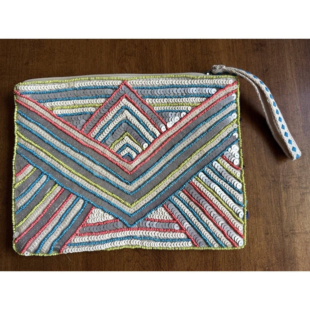 AMERICA & BEYOND Neon Lights Bag Pouch Wristlet